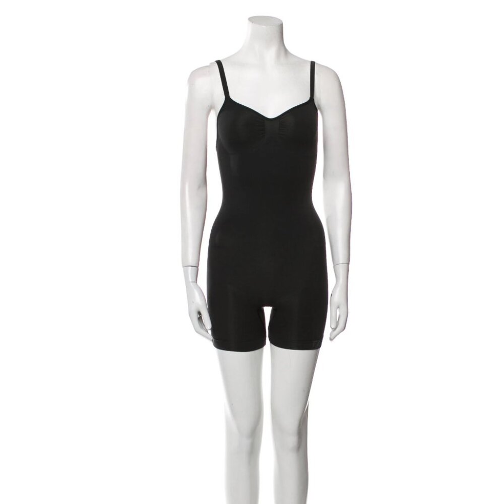 Fendi x Skims Square Neckline Romper Shape-wear Jumpsuit